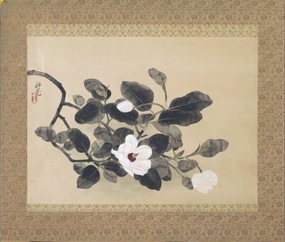 Rollbild mit Magnolienzweig von Yamamura Koka