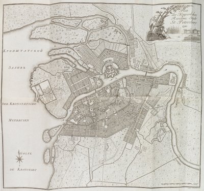 Karte von Sankt Petersburg von Yefim Maximovich Khudyakov