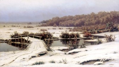 Früher Schnee, 1883 von Yefim Yefimovich Volkov