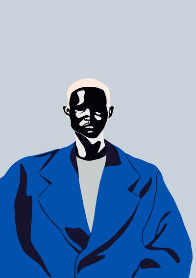 Blauer Mantel, 2016 von Yi Xiao Chen