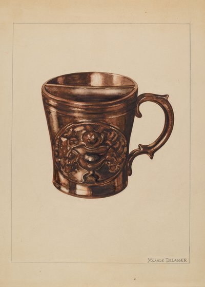 Rasierbecher, 1935-1942 von Yolande Delasser