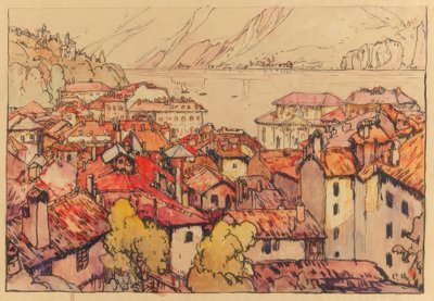 Lugano machi von Yoshida Hiroshi