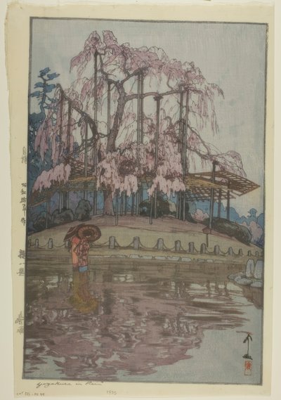 Yozakura im Regen von Yoshida Hiroshi