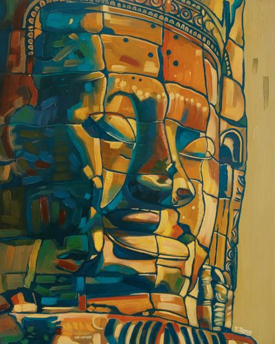 Khmer-Lächeln, 2023 von Yue Zeng