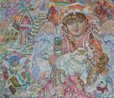 Engel mit Lamm Gottes von Yumi Sugai