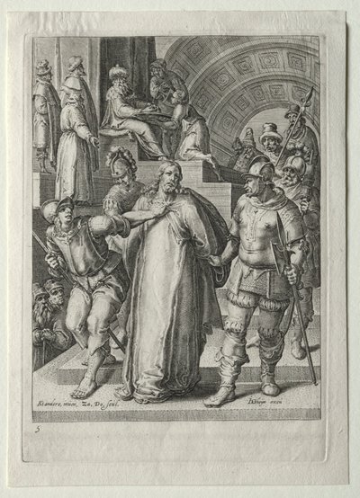 Passionszyklus: Christus vor Pilatus von Zacharias Dolendo