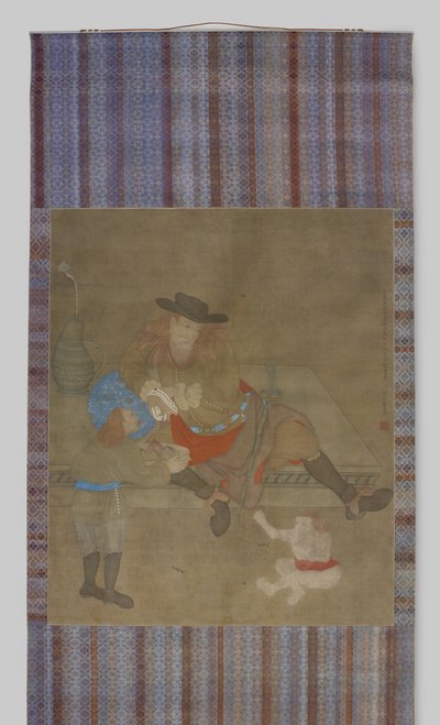 Malerei von drei Westlern von Zhang Rulin