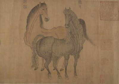 Acht Pferde von Zhao Mengfu