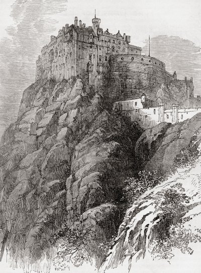 Edinburgh Castle, Castle Rock, Edinburgh, Schottland von . .