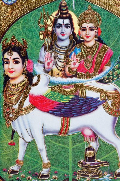 Hindu-Gott Shiva und Göttin Parvati. von . .