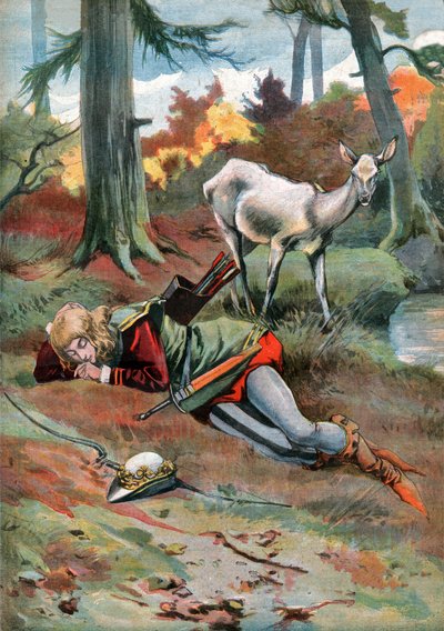 La Biche au Bois, ca. 1910 (Gravur) von . .