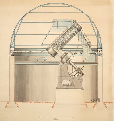 Reflektorteleskop mit Kuppel von John Pardon