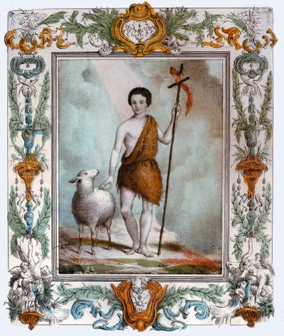 Heiliger Johannes der Täufer, ca. 1880 (Stich) von . .