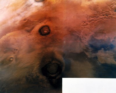 Vulkane auf der Oberfläche des Planeten Mars von Frederick (attr. to) Barnard