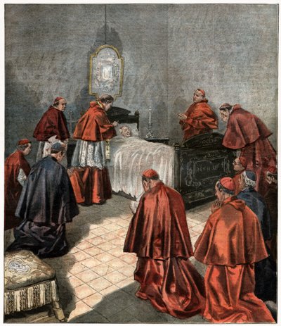 Tod von Papst Leo XIII von . .