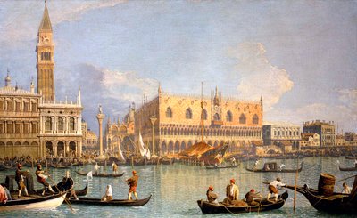 Ansicht des Dogenpalastes von Canaletto