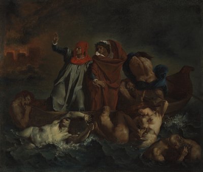 Dantes Bark von after Eugène Delacroix