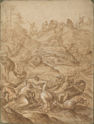 Die eherne Schlange von after Jacopo Tintoretto
