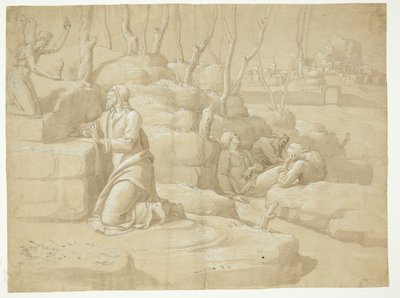 Jesus im Garten Gethsemane von after Jacopo da Empoli
