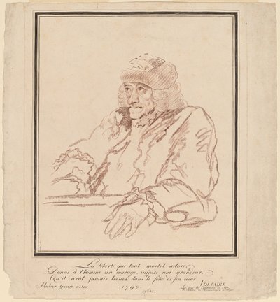 Voltaire von after Jean Huber