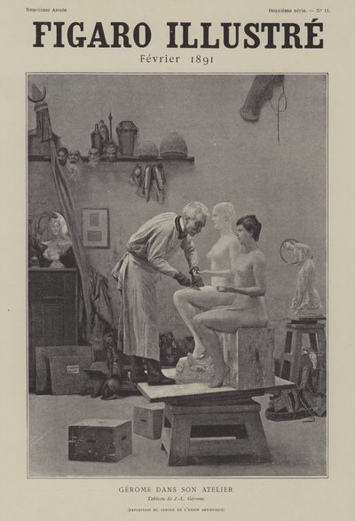 Gerome in seinem Atelier von after Jean Leon Gerome