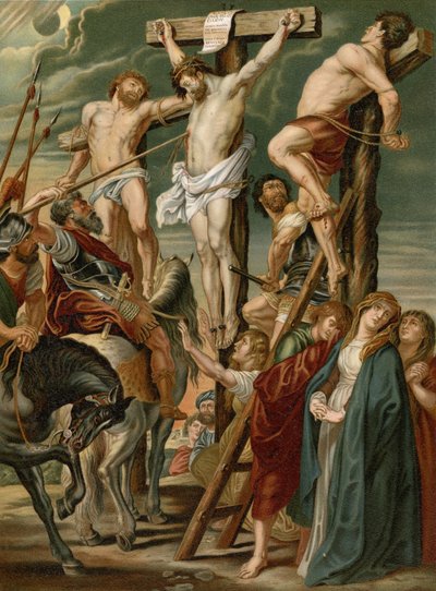 Der Lanzenstoß von after Peter Paul Rubens
