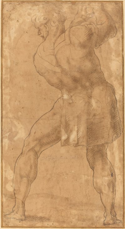 Figur eines Mannes von after Polidoro da Caravaggio