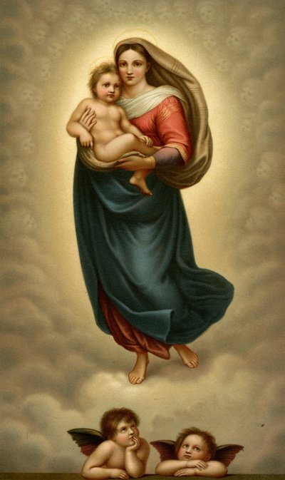 Madonna di San Sisto, Sixtinische Madonna von after Raphael