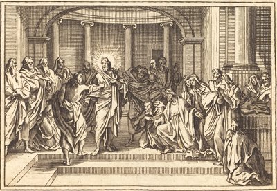 Der Unglaube des Thomas von after Sébastien Le Clerc I