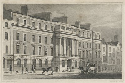 Furnivals Inn Holborn, 1825 von Thomas Hosmer after Shepherd