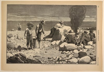 Skizzen am Meer – Ein Muschelessen von after Winslow Homer