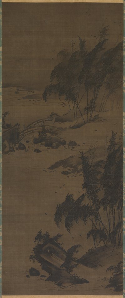 Bambus im Wind von attributed to Genga