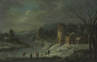 Winterlandschaft von attributed to Jan Griffier