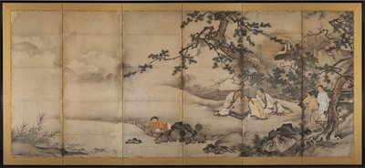 Die vier Errungenschaften von attributed to Kano Shōei