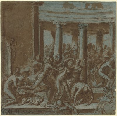 Massaker der Unschuldigen [recto] von called Bertoia Jacopo Zanguidi