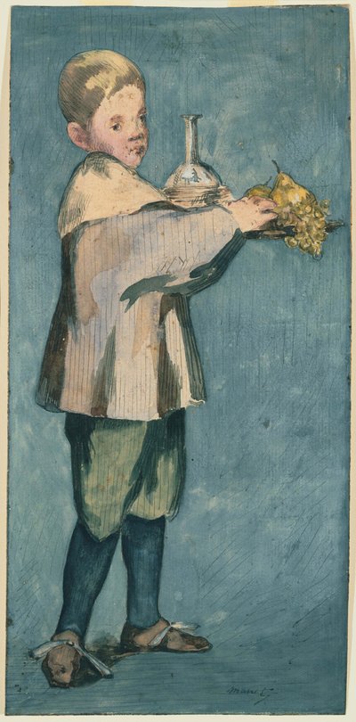 Junge mit einem Tablett von Édouard Manet