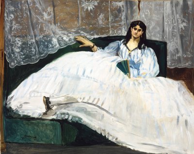 Frau mit einem Fächer von Édouard Manet