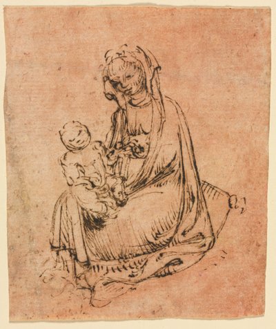 Madonna mit Kind von follower of Stefano da Zevio