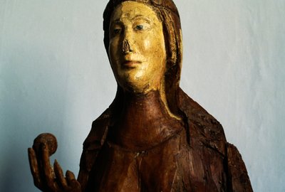 Weibliche Figur, Holzstatue von Unbekannt Unbekannt