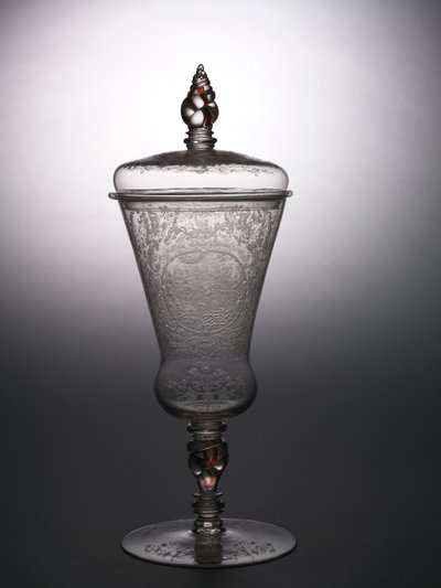 Gedeckter Pokal, ca. 1715 von school Bohemian