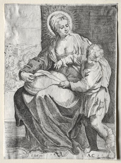 Madonna mit dem weißen Raben von school of Annibale Carracci