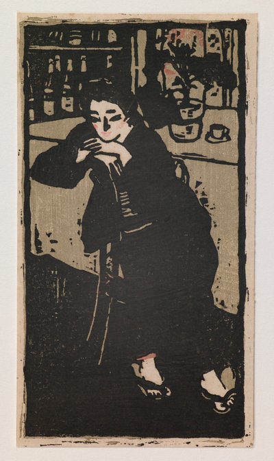 Frau in einem Café von Ôta Saburô