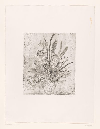 Vase mit Blumen von unknown (signed by artist)