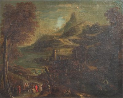 Landschaft mit biblischer Staffage von van de Laeter