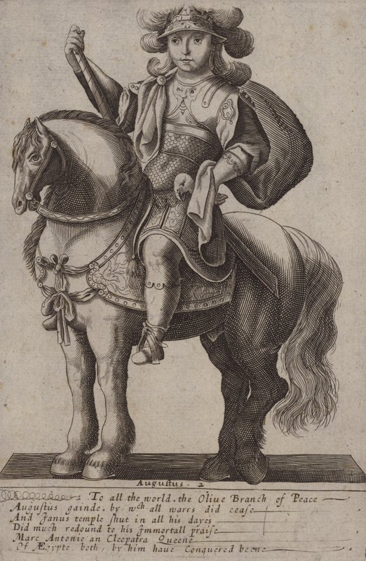 Augustus, römischer Kaiser (Stich) von (after) English School