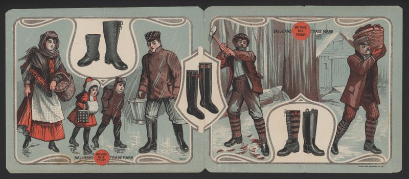 Werbung für Ball-Band-Stiefel von American School