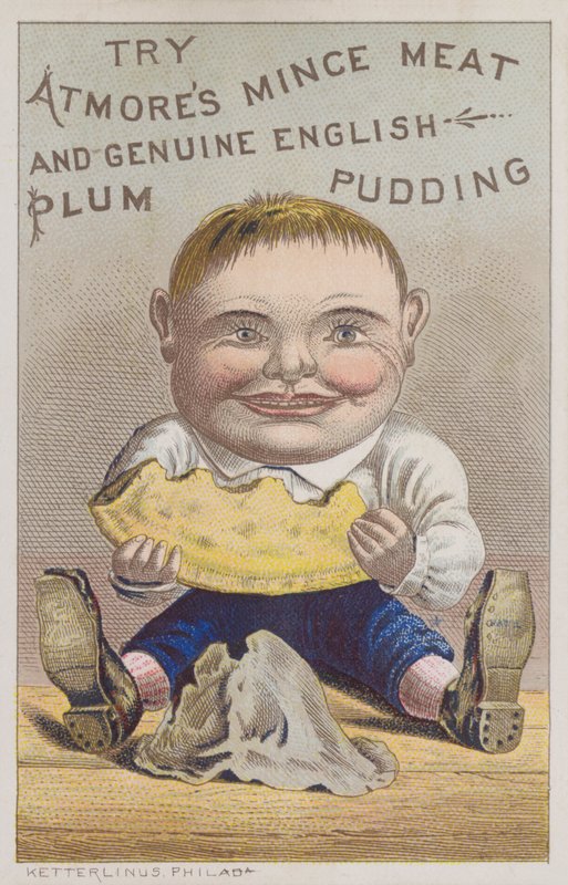 Atmores Hackfleisch und echter englischer Pflaumenpudding von American School