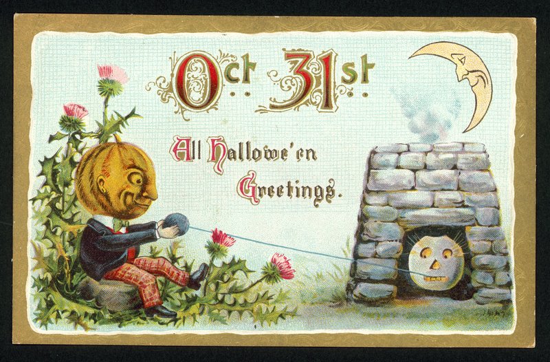 Halloween-Karte von American School