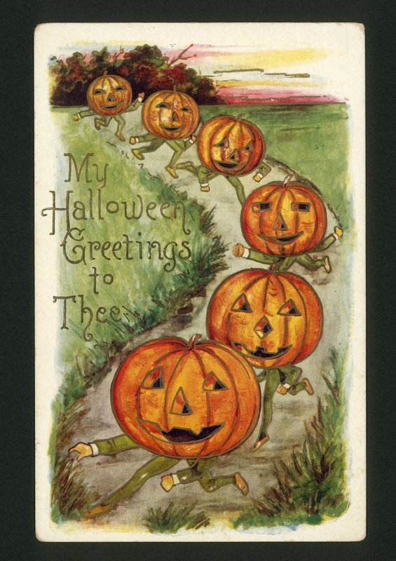 Halloween-Karte von American School