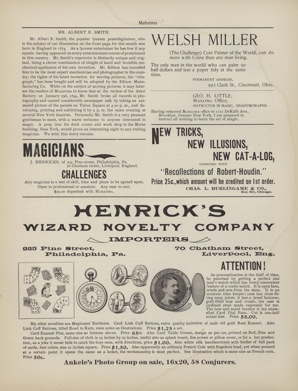 Magie-Werbung von American School